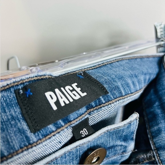 Paige Blue Federal Slim Straight Jeans 30W - Picture 4 of 7